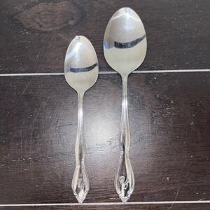 Customcraft Stainless‎ Taiwan Spoons | Monogram Y Floral | Soup Spoon, Teaspoon